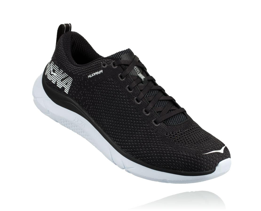 Hoka One One Hupana 2 Philippines - Mens Road Running Shoes - Black / White | GI2530916